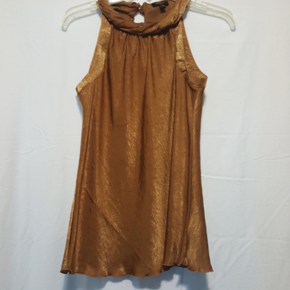 Bias cut Gold Blouse